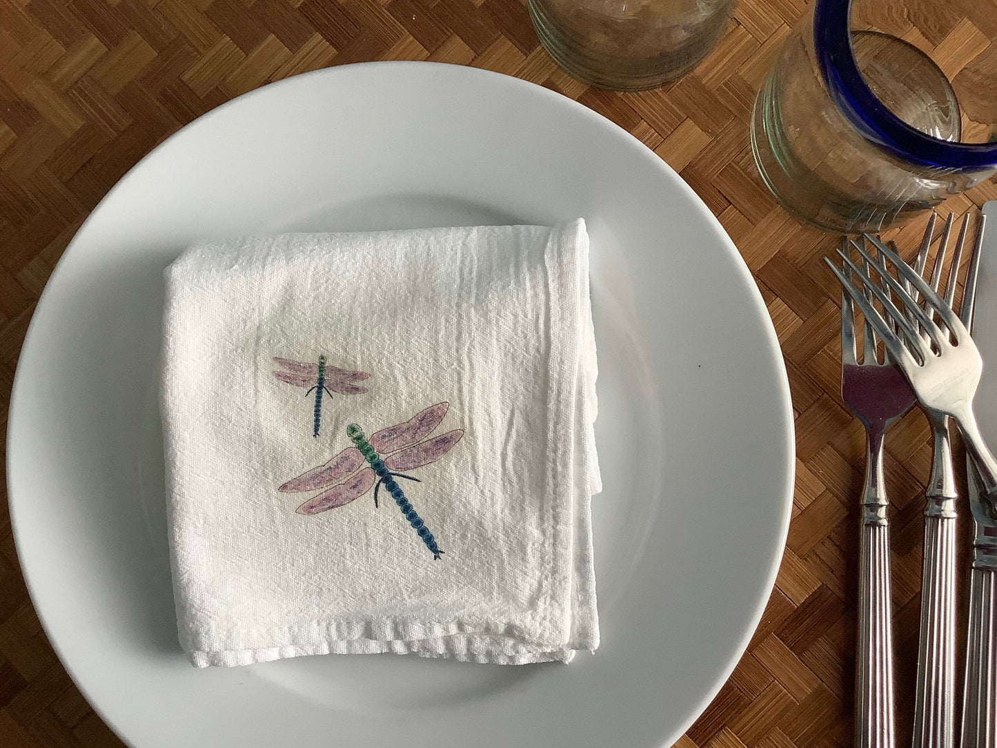 Dragonflies Cotton Napkins Set