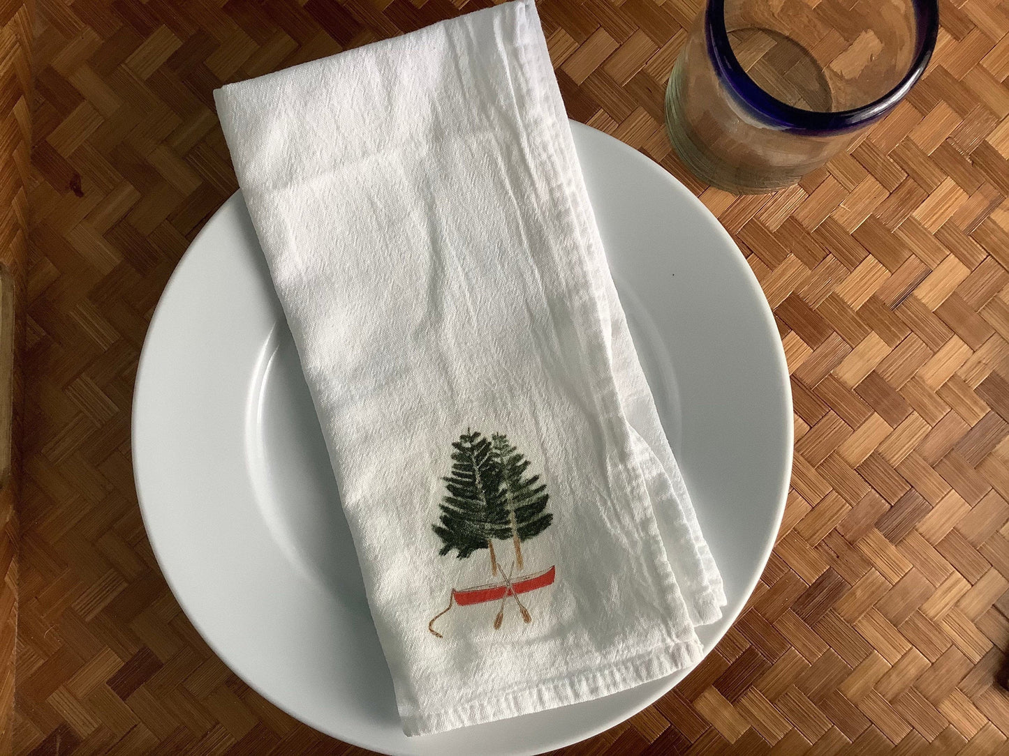 Lake House Cotton Napkin Set.