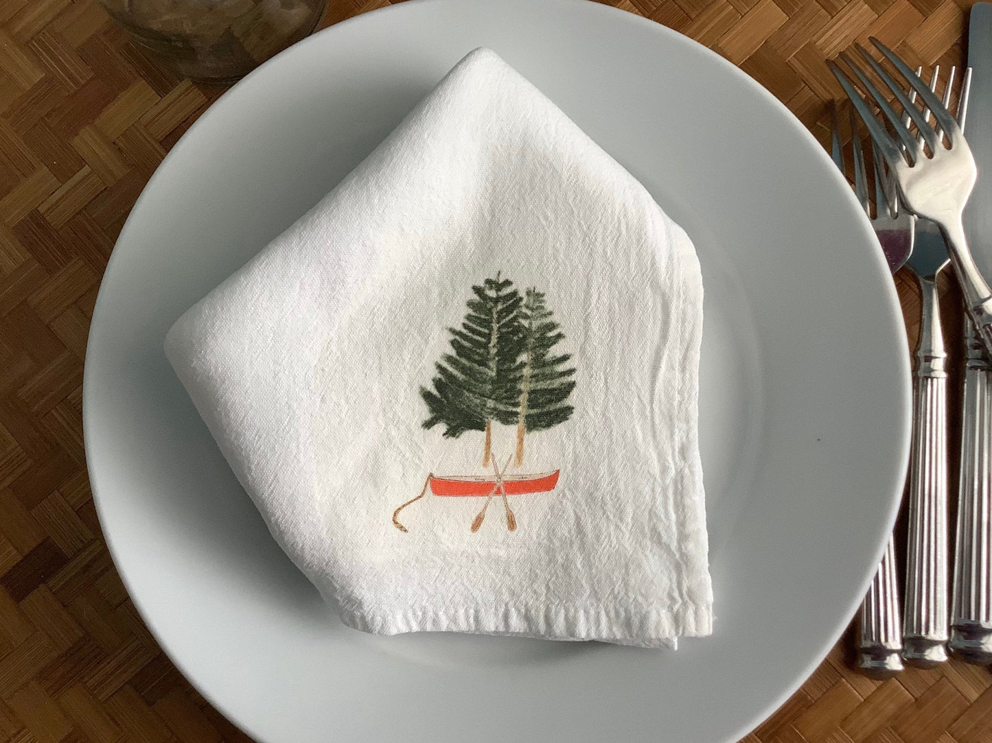 Lake House Cotton Napkin Set.