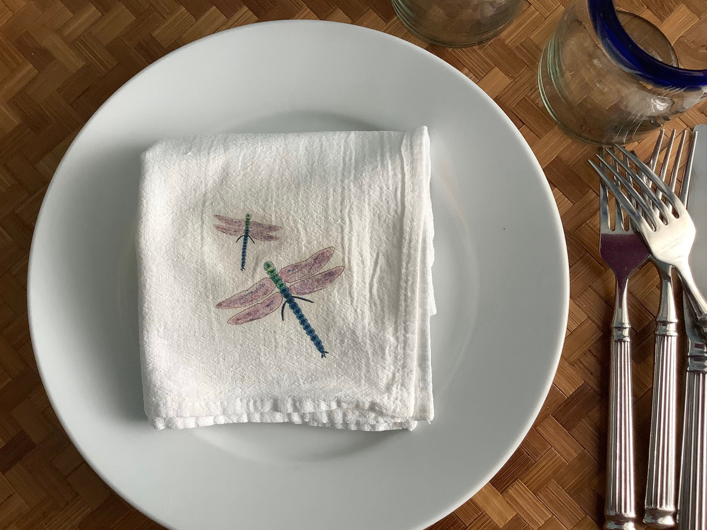 Dragonflies Cotton Napkins Set