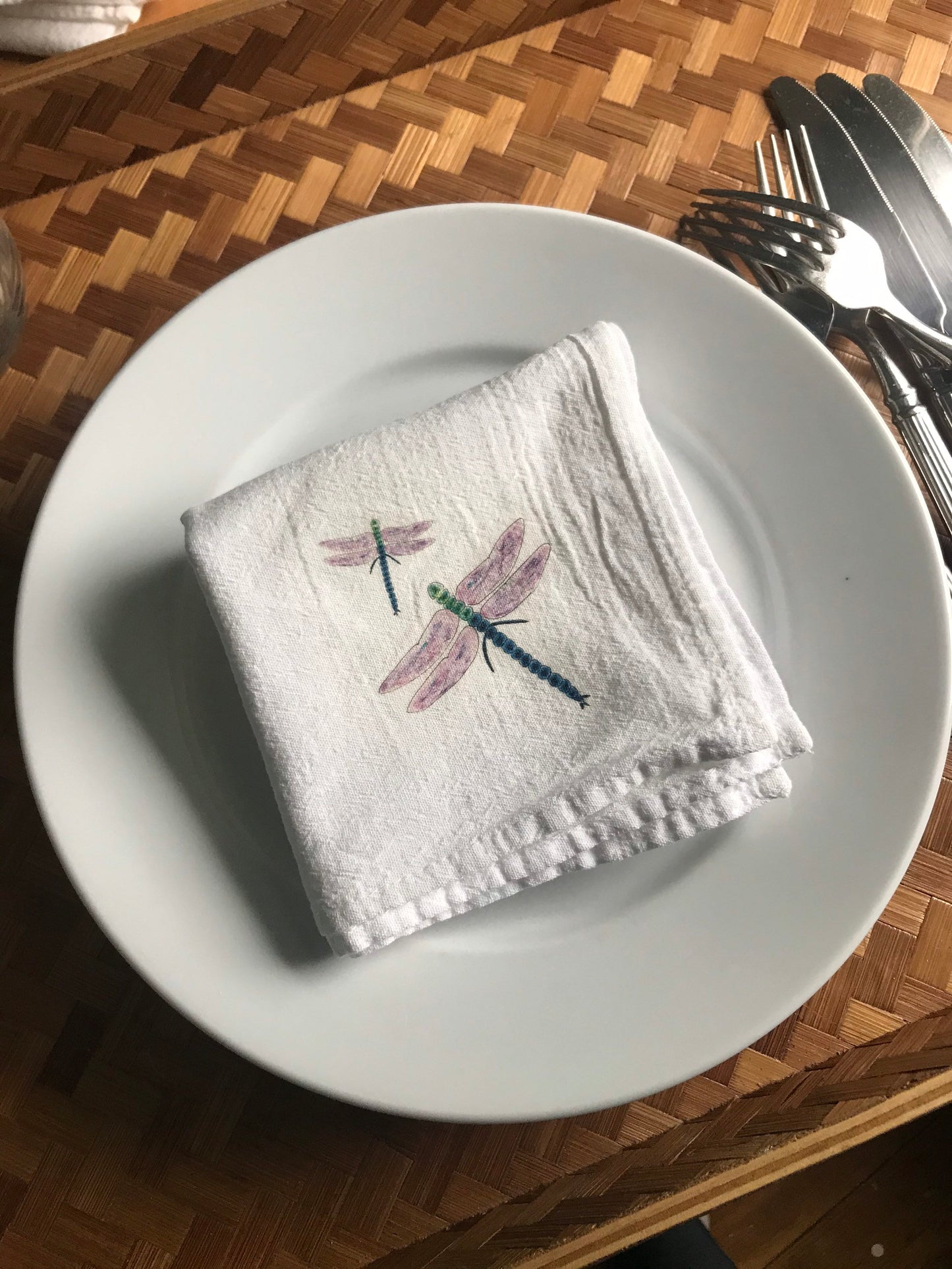 Dragonflies Cotton Napkins Set