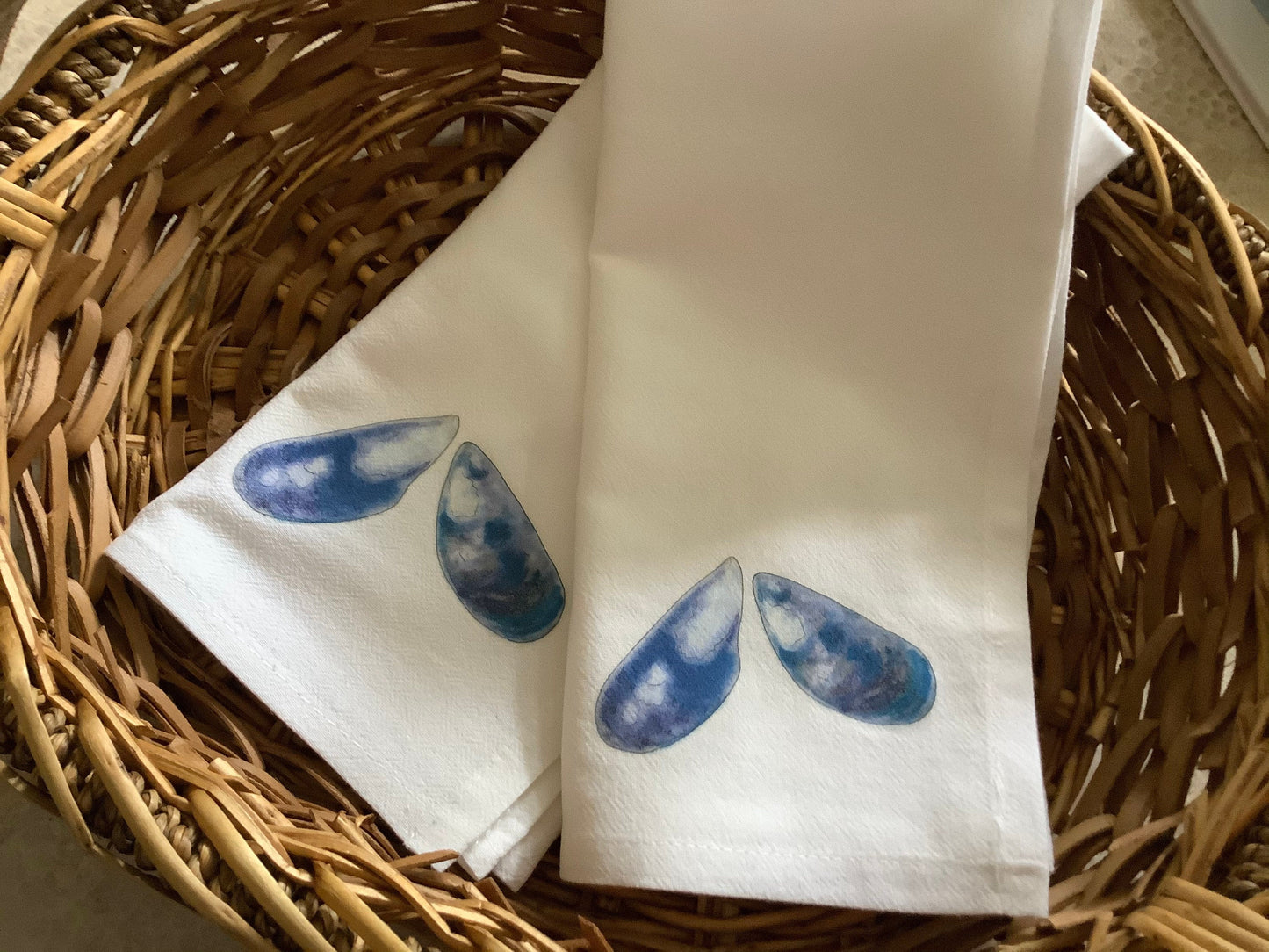 Blue Mussels Napkins Napkin Set