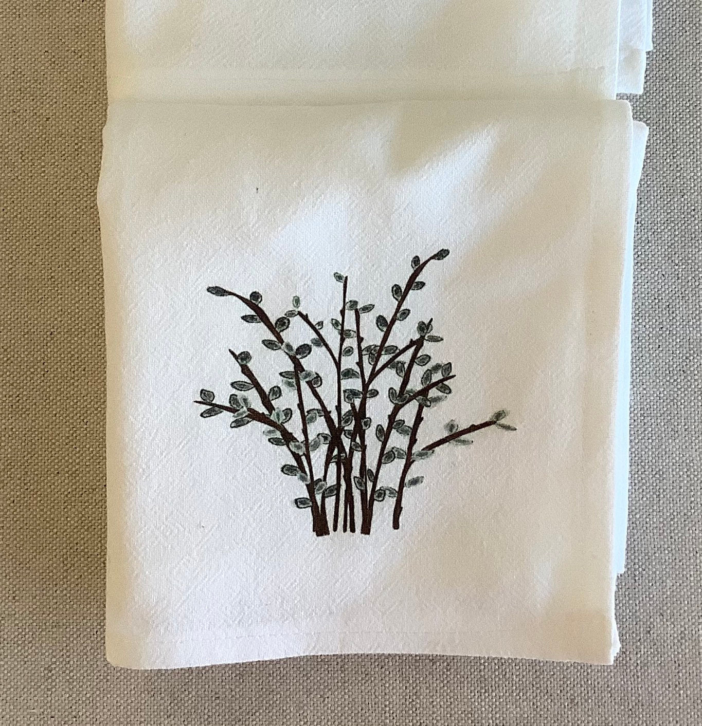 Pussy Willow Cotton Napkin Set.