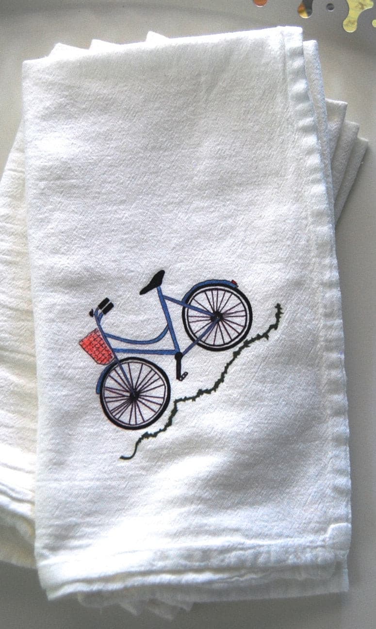 Bicycle Cotton Napkin Set.