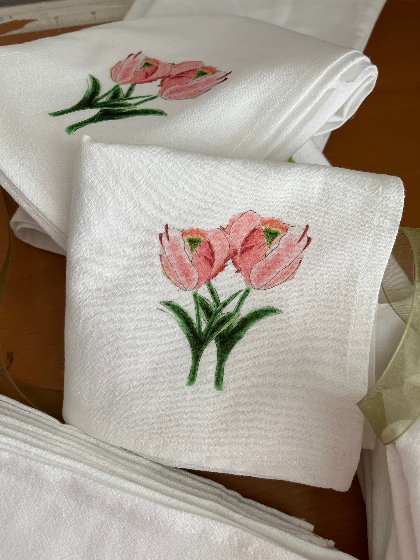 Tulips Cotton Napkin Set