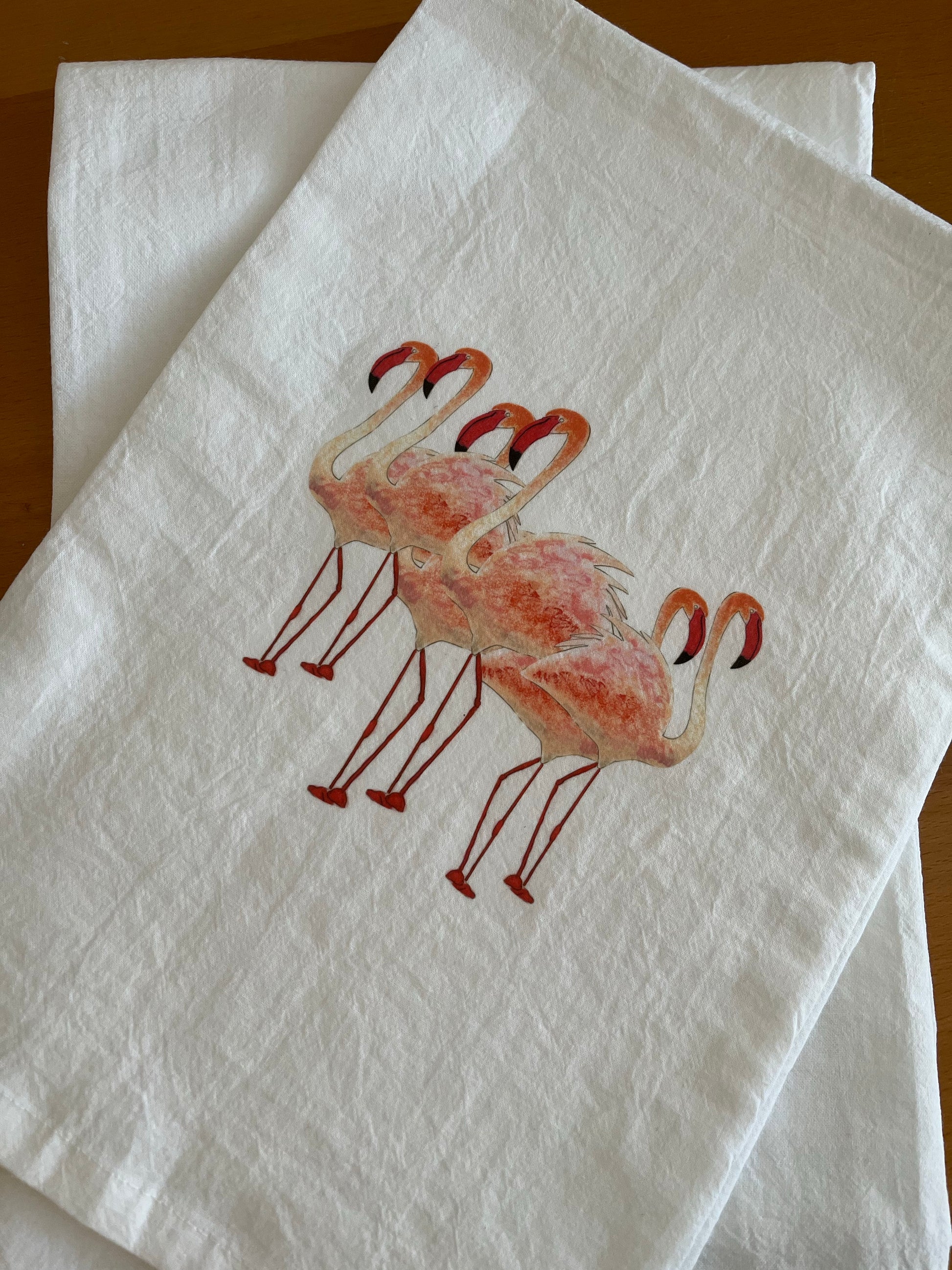 Flamingos Kitchen Towel.