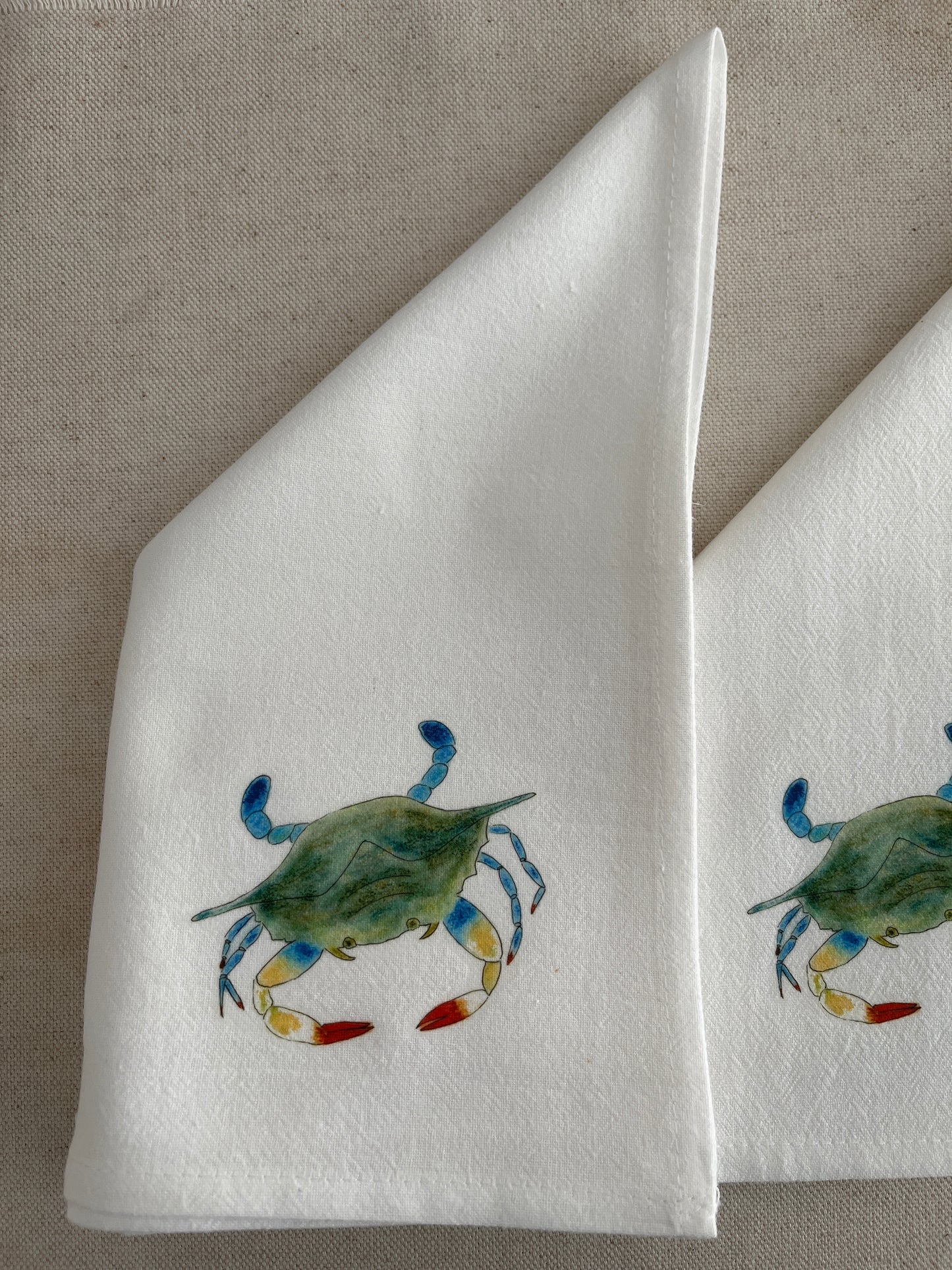 Crab Cotton Napkin Set