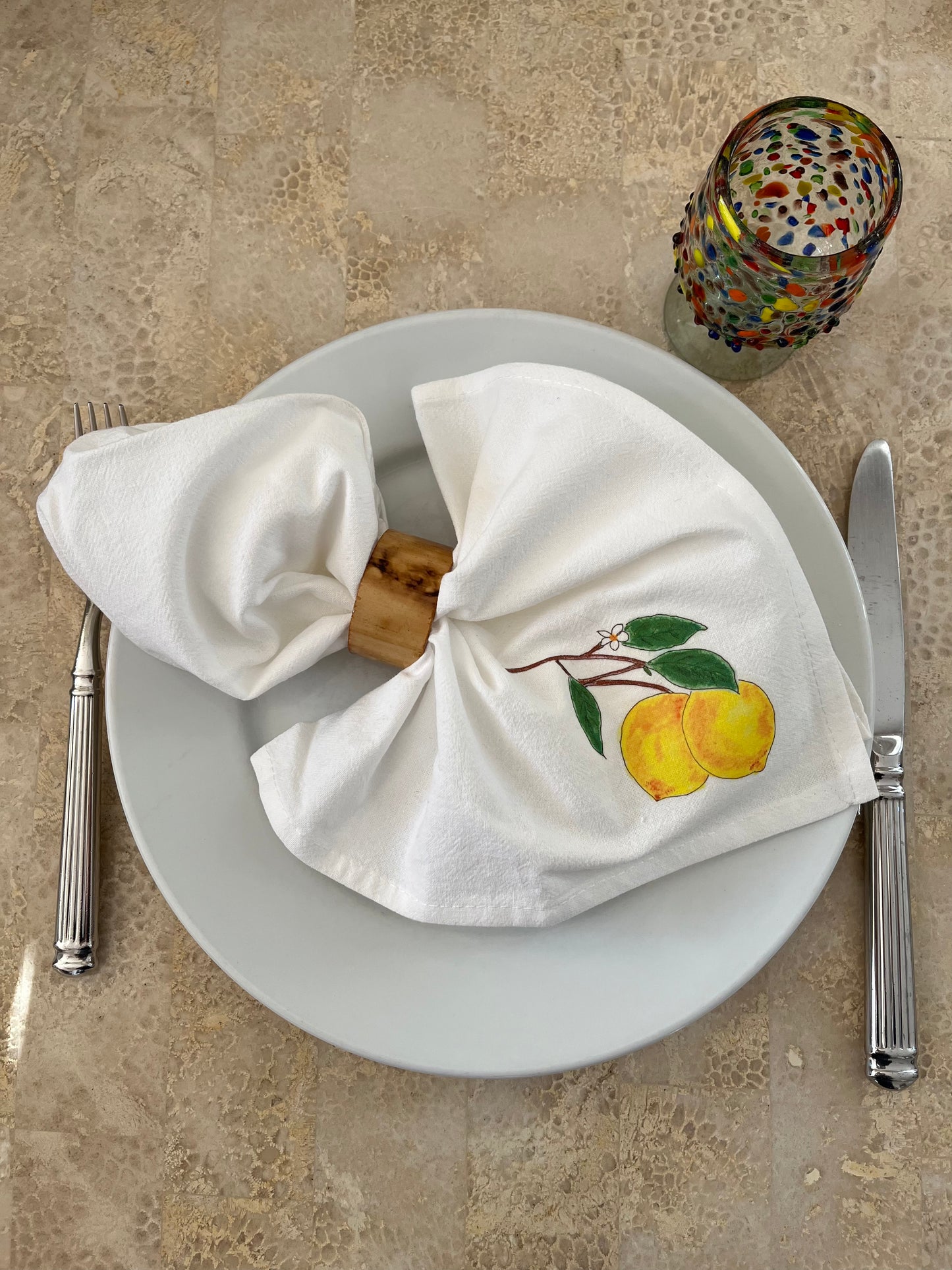 Lemon Cotton Napkin Set