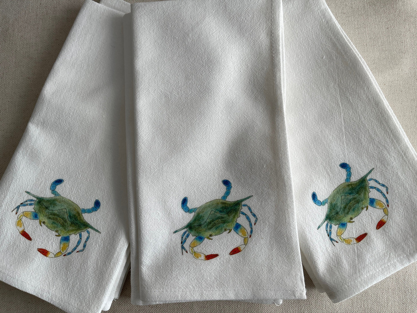 Crab Cotton Napkin Set