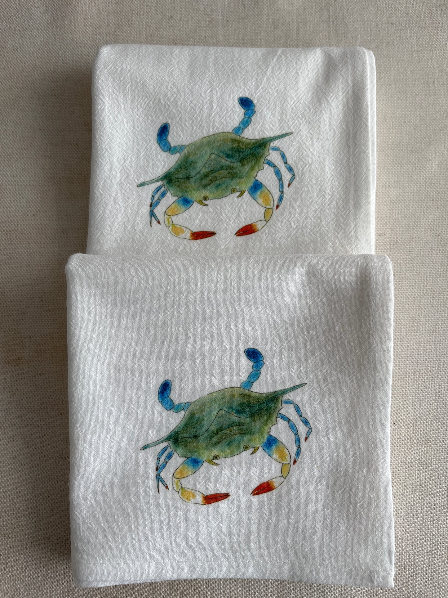 Crab Cotton Napkin Set