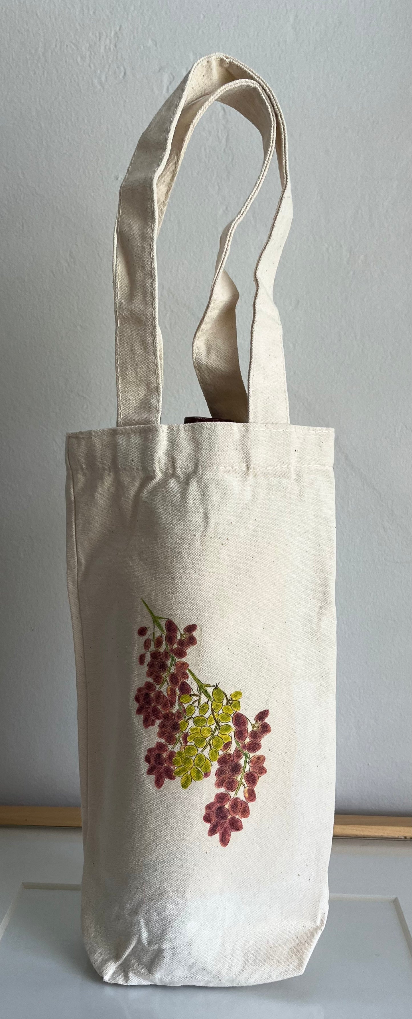 Red Grapes White Grapes Wine Tote Bag with Gift Card