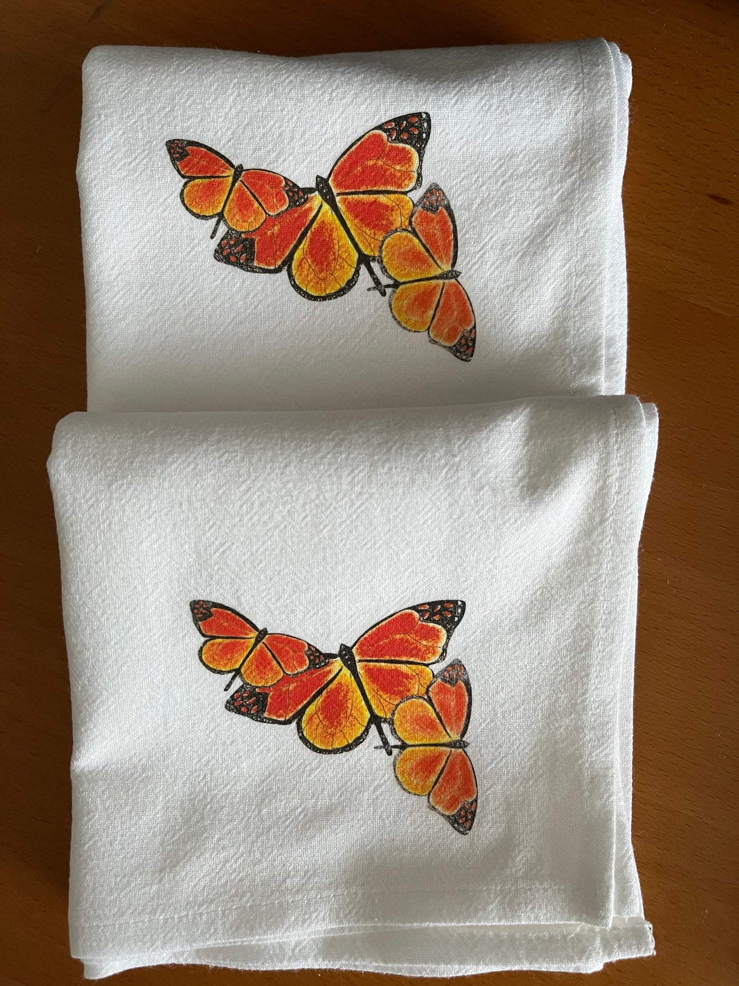 Monarch Butterfly Cotton Napkin Set.