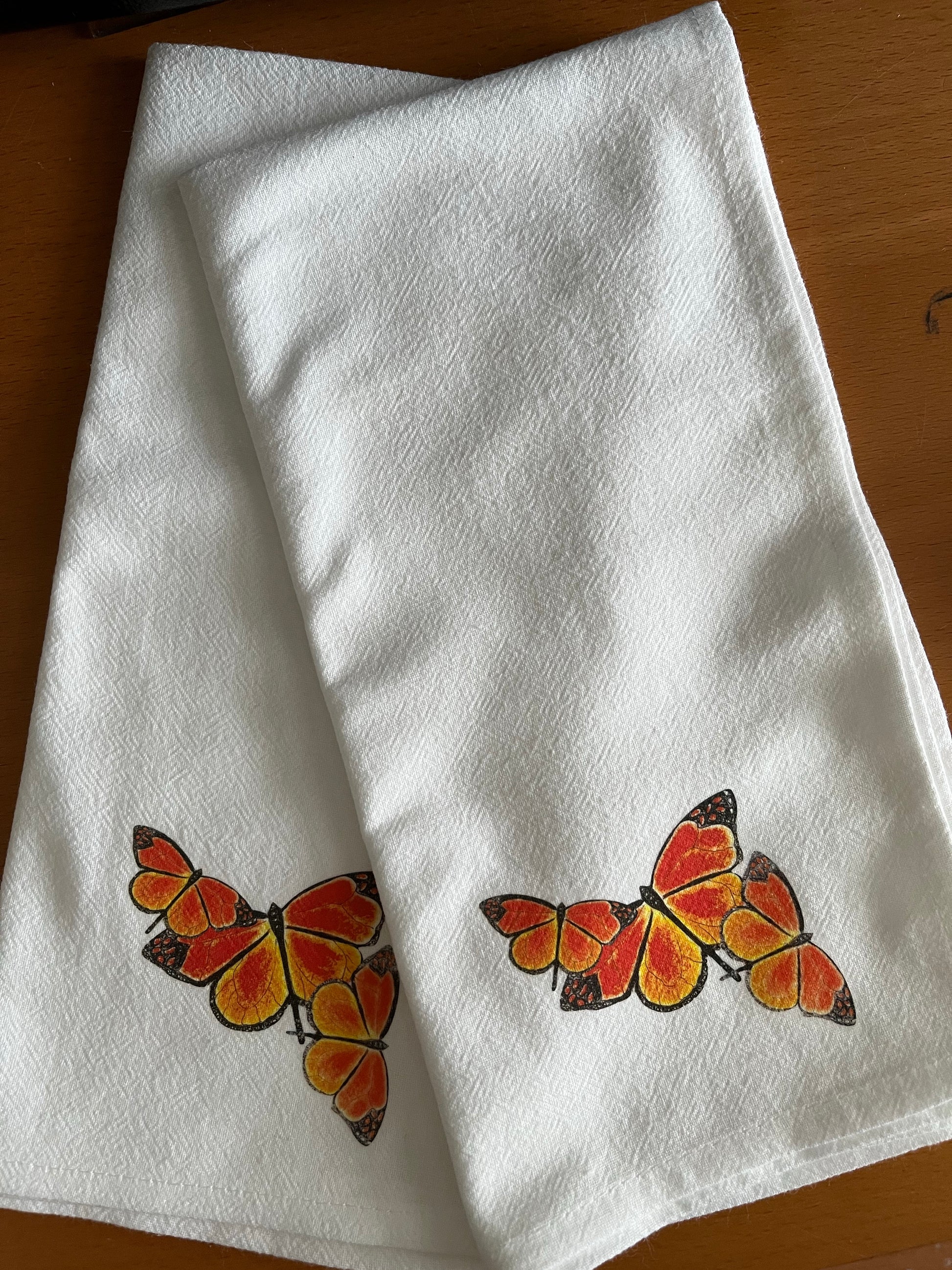 Monarch Butterfly Cotton Napkin Set.
